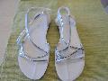 36-os Nelli blu feh�r-ez�st egyszer hordott alkalmi l�ny-n�i szand�l bh. 22,5 cm 1500 ft